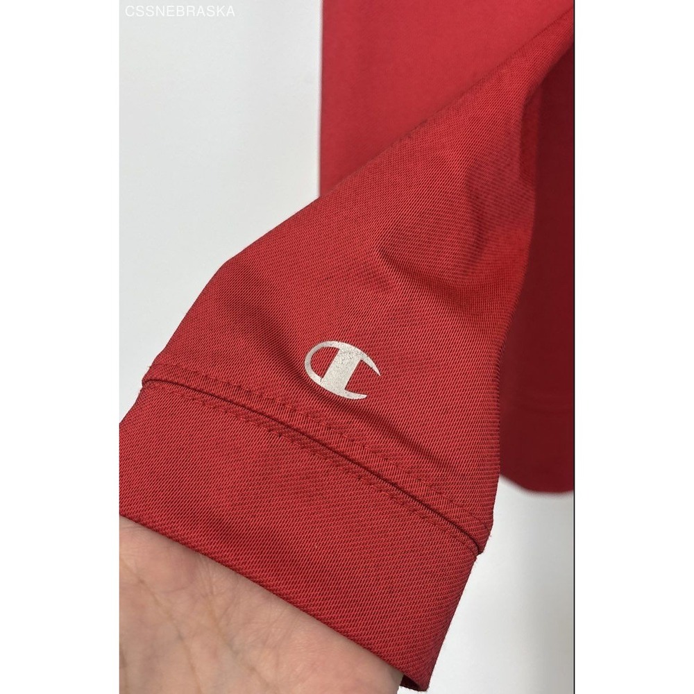 Champion Red‎ Nebraska Cornhuskers Quarter-Zip Pullover Sweatshirt. - Size 2XL - Picture 6 of 7